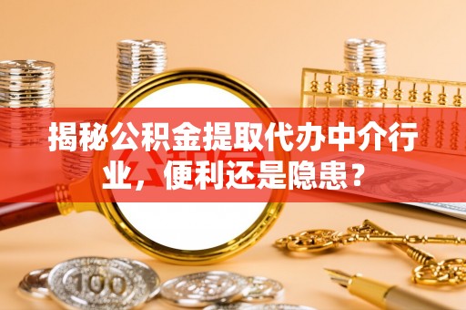 闽侯揭秘公积金提取代办中介行业，便利还是隐患？
