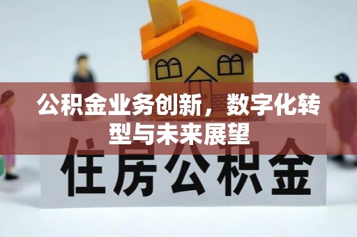 闽侯公积金业务创新，数字化转型与未来展望