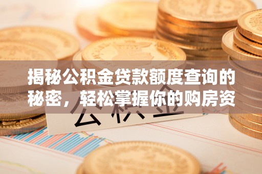 闽侯揭秘公积金贷款额度查询的秘密，轻松掌握你的购房资金