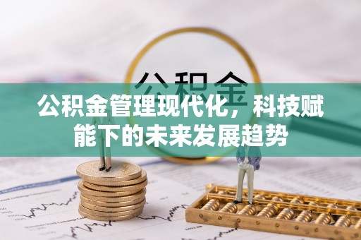 闽侯公积金管理现代化，科技赋能下的未来发展趋势