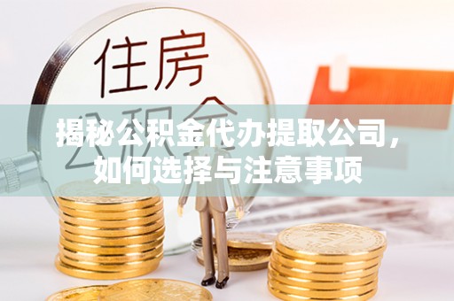 闽侯揭秘公积金代办提取公司，如何选择与注意事项