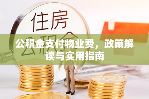 闽侯公积金支付物业费，政策解读与实用指南